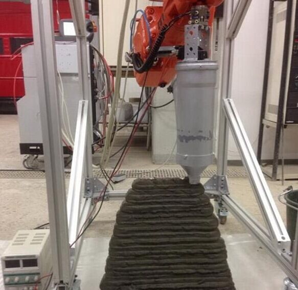 混凝土、混凝土3D打印機(jī)、可移動混凝土3D打印機(jī)