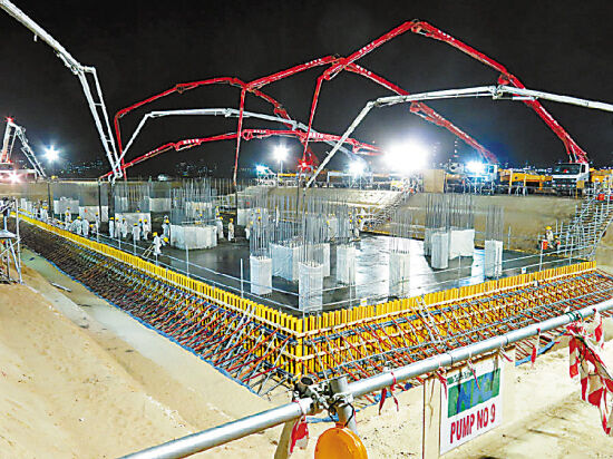 混凝土、一次性澆筑