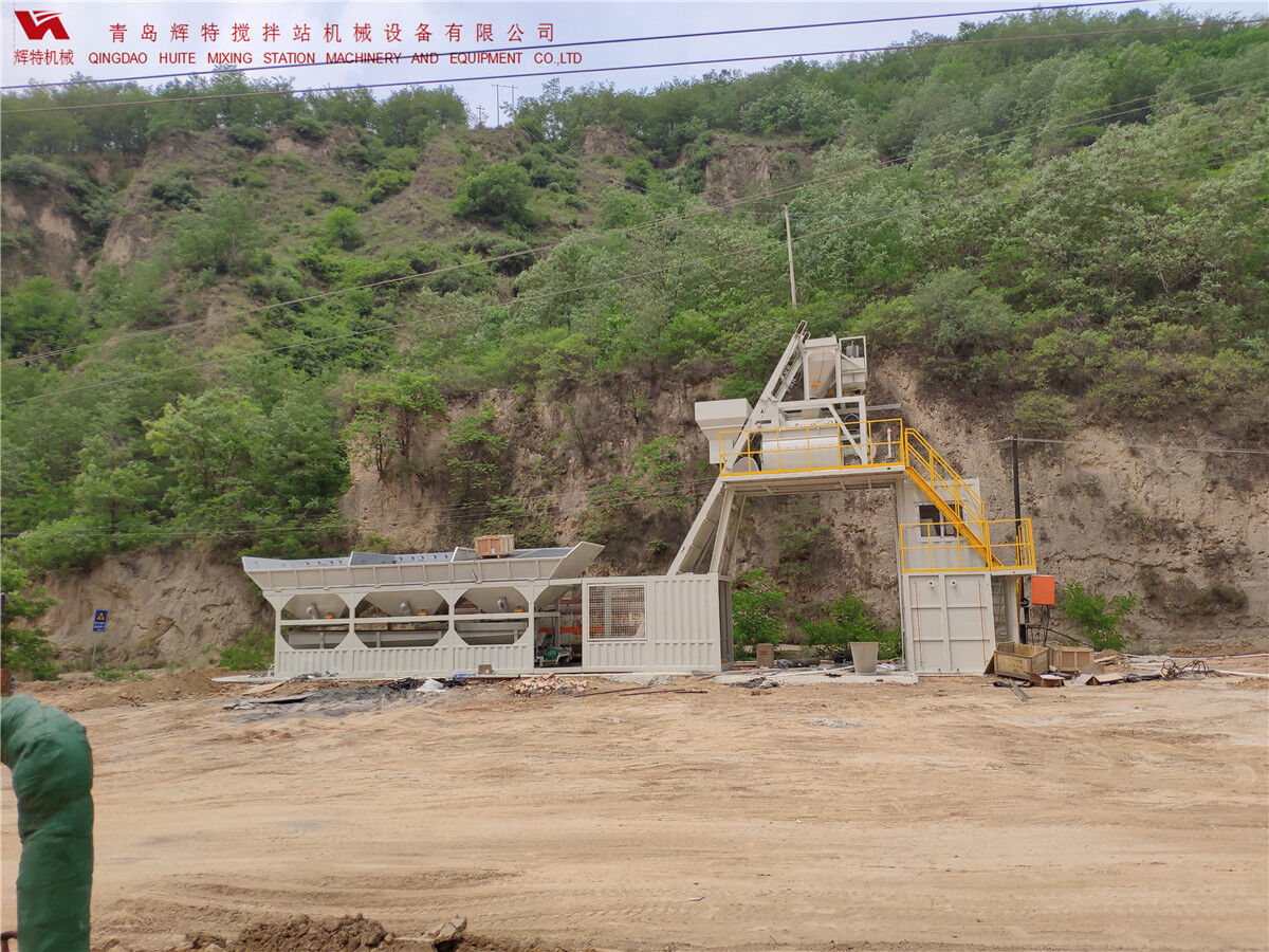 青島輝特機(jī)械 HZM75免基礎(chǔ)攪拌站模塊化設(shè)計，安裝快捷